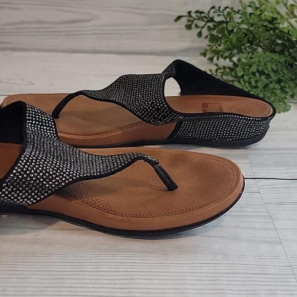 COPY - Fitflop super thong sandals with waffleboard technology Women's Size 10 - Picture 4 of 10